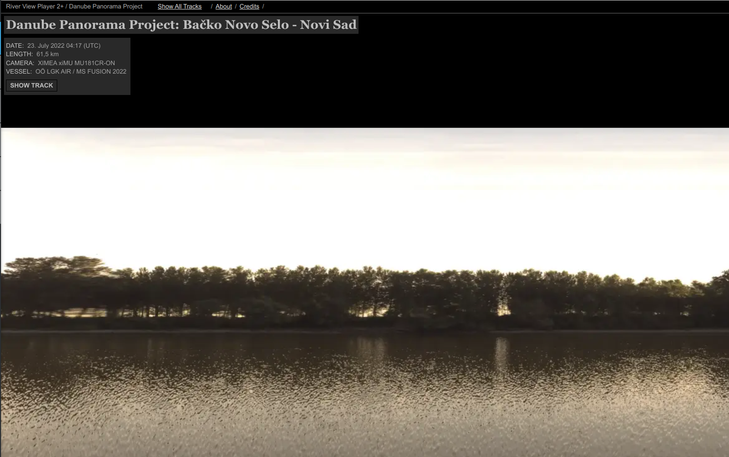 Screenshot of Michael Aschauer's Danube Panorama Project